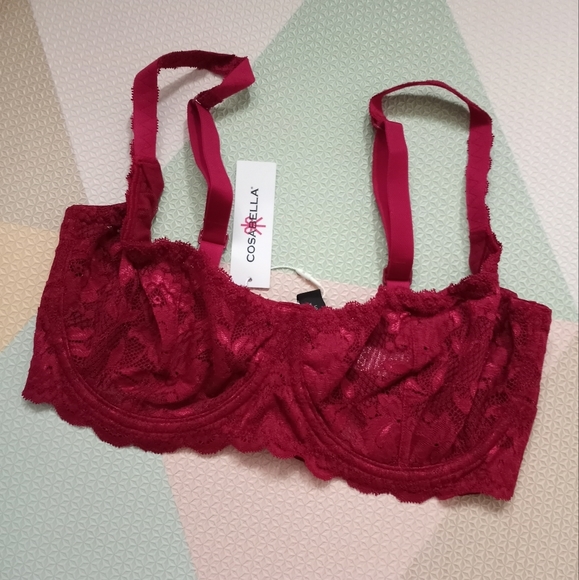 Cosabella Other - Cosabella 32D Balconette Bra in Deeply Ruby